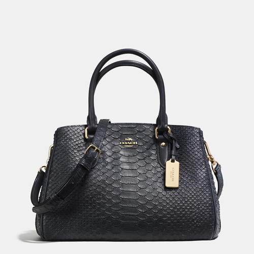 Mini Empire Carryall In Stamped Snakeskin Leather | Women